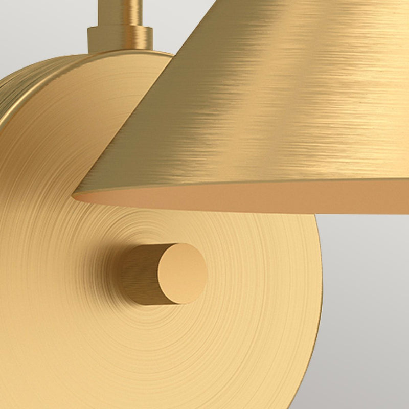 Remyck 1 Wandleuchte - Gold gebürstet und Mattschwarz (Neuheit)