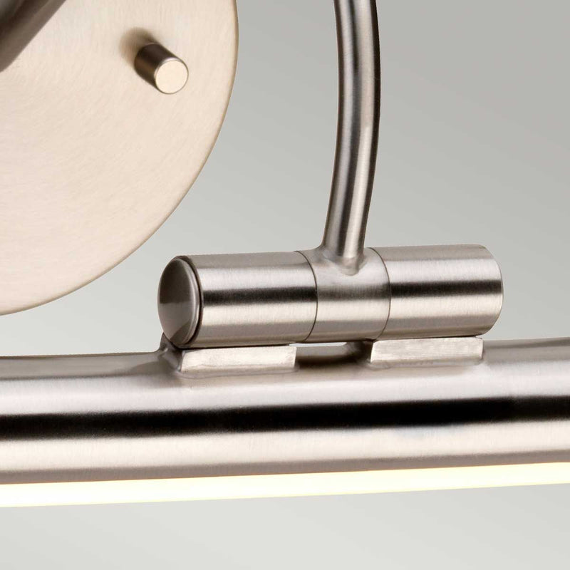 Alton 1 Light Große LED-Bilderleuchte (L)- Nickel gebürstet