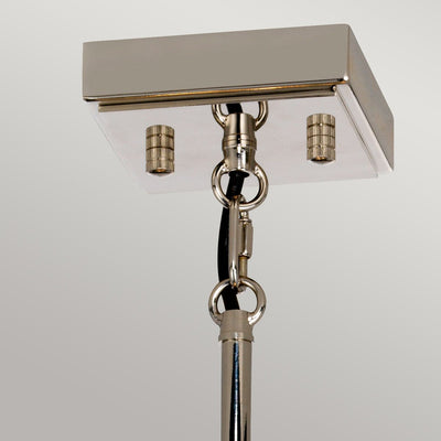 Aries 4 Light Kleiner Kronleuchter - Nickel poliert - Clicklights Shop