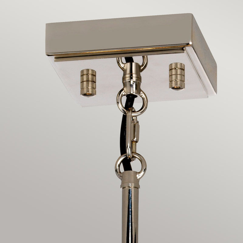 Aries 4 Light Kleiner Kronleuchter - Nickel poliert - Clicklights Shop