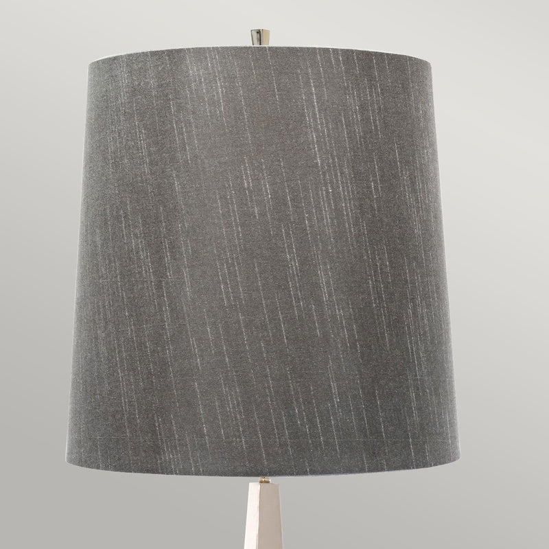 Ascent 1 Light Stehleuchte mit dunkelgrauem Schirm - Nickel poliert (Neuheit)
