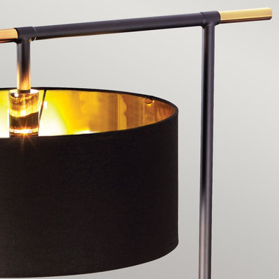 Balance 1 Light Stehleuchte - Schwarz / Messing poliert mit schwarzem Schirm / Weiß mit Nickel / Braun mit Messing