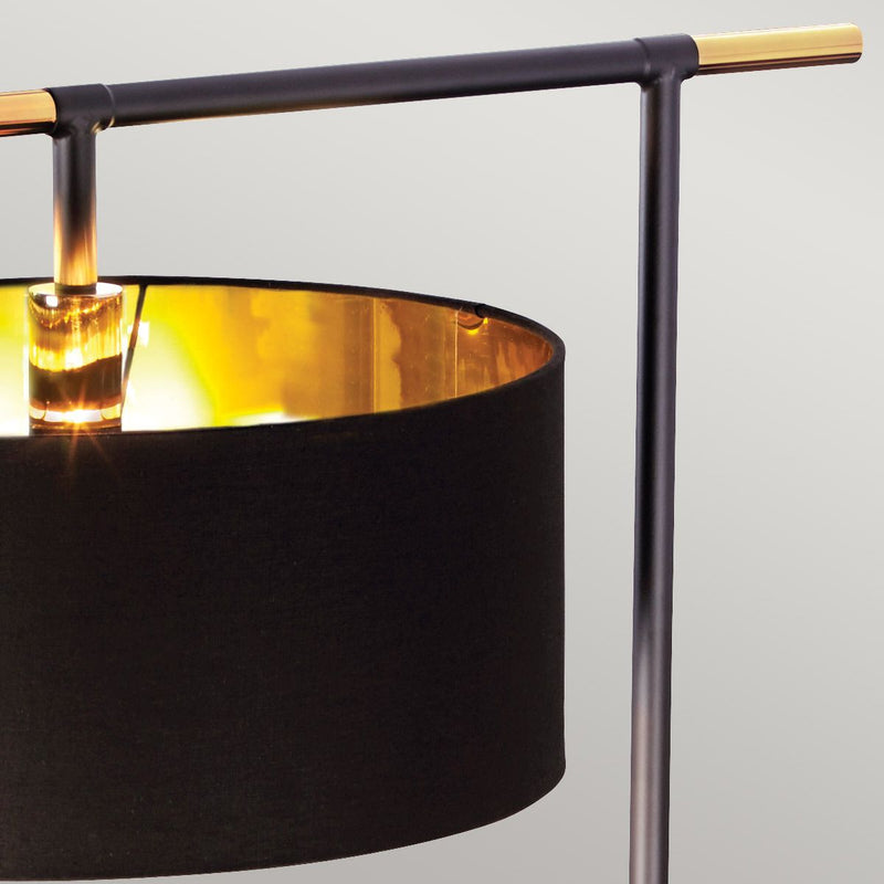 Balance 1 Light Stehleuchte - Schwarz / Messing poliert mit schwarzem Schirm / Weiß mit Nickel / Braun mit Messing