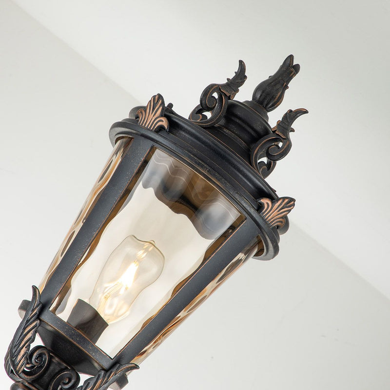 Baltimore 1 Licht großer Laternenpfahl - verwitterte Bronze - Clicklights Shop