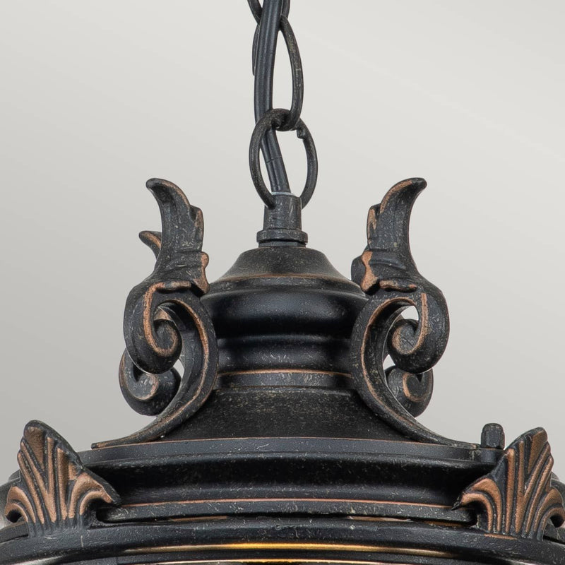 Baltimore 1 Light Medium Kette Laterne - Verwitterte Bronze - Clicklights Shop