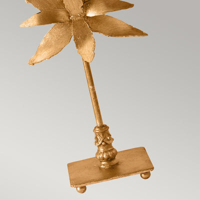 Azalea 1 Light Tischleuchte - Blattgold (ABVERKAUF)