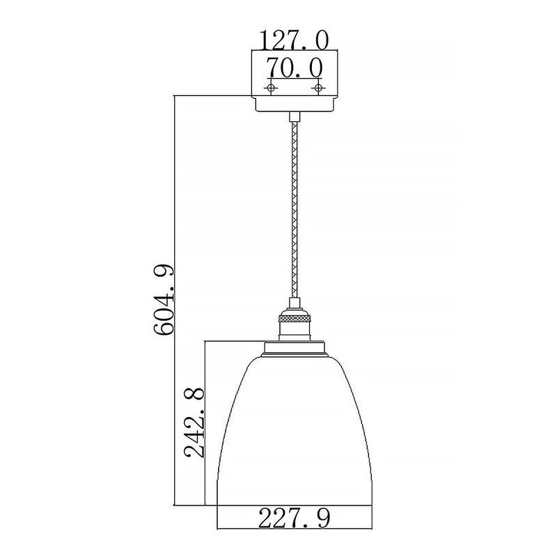 Baskin 1 Light Pendant - Aged Brass/Dark Weathered Zinc