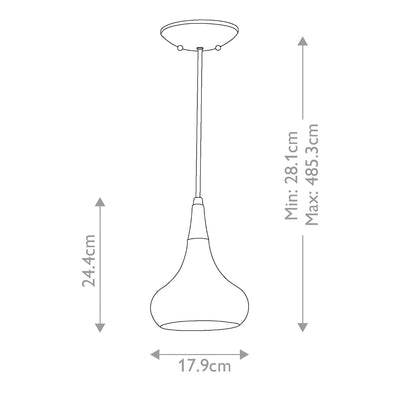 Beso 1 Light Mini Pendelleuchte - Stahl gebürstet