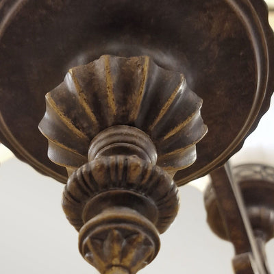 Drawing Room 9 Light Kronleuchter - Nussbaum - Clicklights Shop