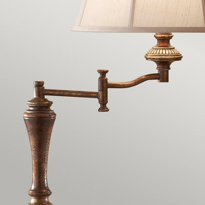 Gibson 1 Light Stehleuchte - Cambridge Crackle mit Desert Shade - Clicklights Shop