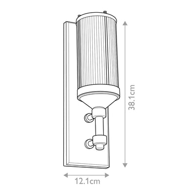 Paulson 1 Light Wandleuchte - Chrom - Clicklights Shop