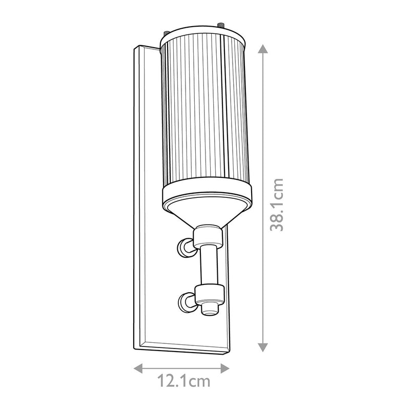 Paulson 1 Light Wandleuchte - Chrom - Clicklights Shop