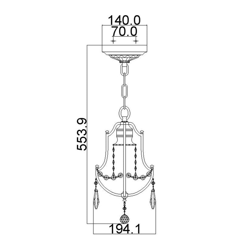 Valentina 1 Light Mini Pendelleuchte - Oxidierte Bronze - Clicklights Shop