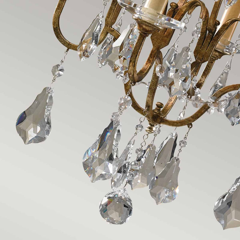 Valentina 4 Light Kronleuchter - Bronze oxidiert - Clicklights Shop