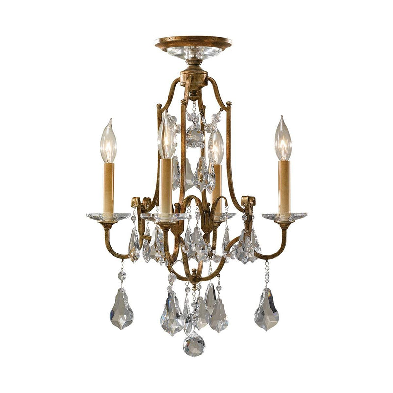 Valentina 4 Light Kronleuchter - Bronze oxidiert - Clicklights Shop