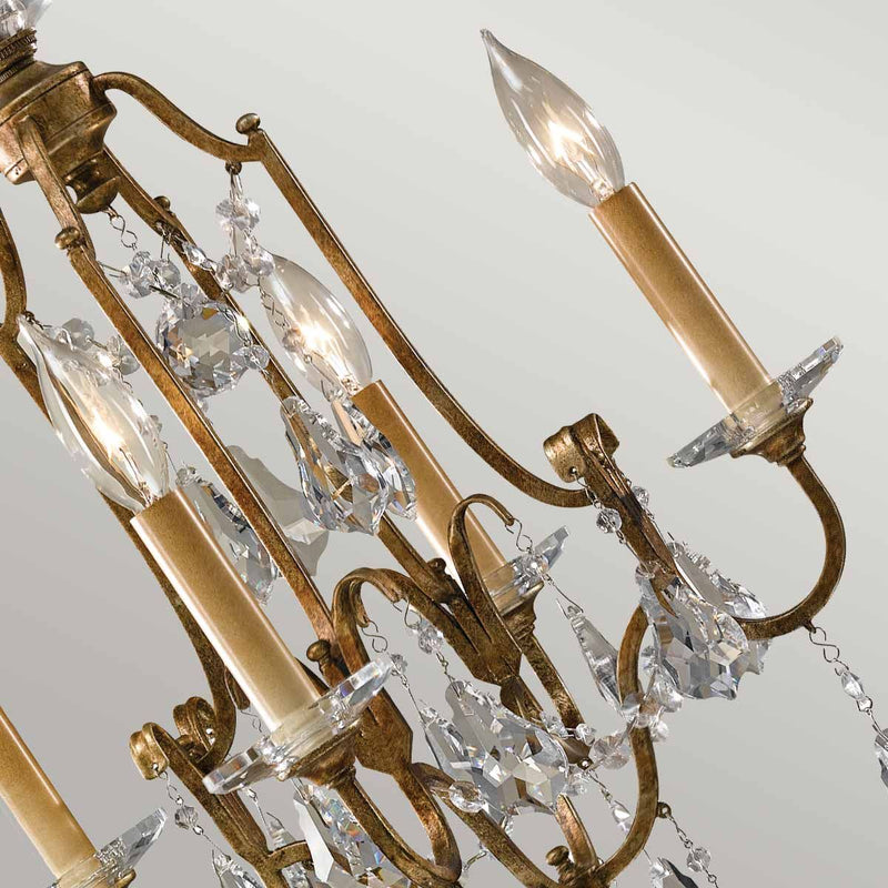 Valentina 4 Light Kronleuchter - Bronze oxidiert - Clicklights Shop