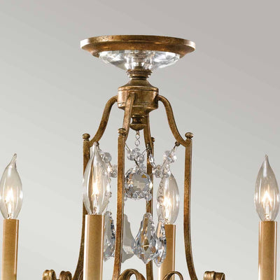 Valentina 4 Light Kronleuchter - Bronze oxidiert - Clicklights Shop