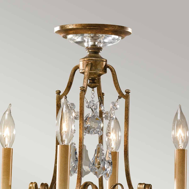 Valentina 4 Light Kronleuchter - Bronze oxidiert - Clicklights Shop