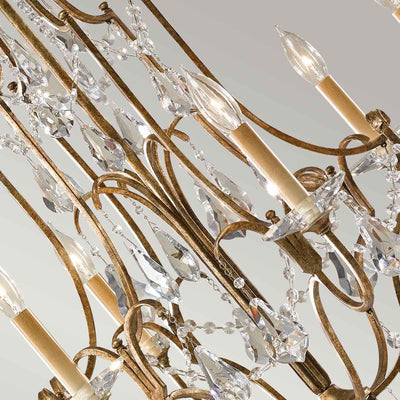Valentina 6 Light Kronleuchter - Bronze oxidiert - Clicklights Shop