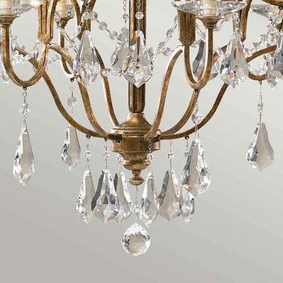 Valentina 6 Light Kronleuchter - Bronze oxidiert - Clicklights Shop