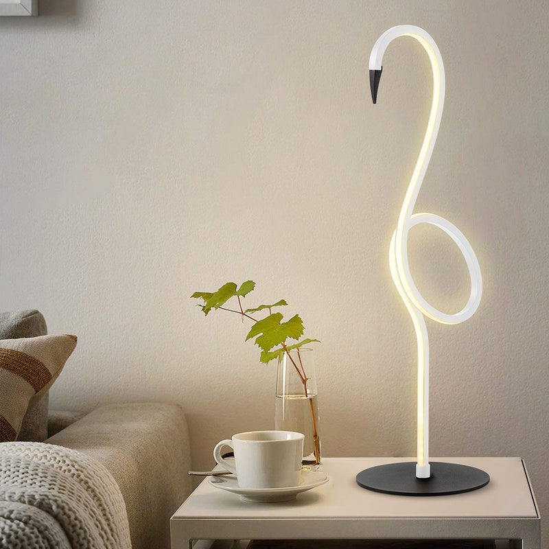 Elstead Flamingo Lampe - Lighting  LED Tischleuchte (Weiß)