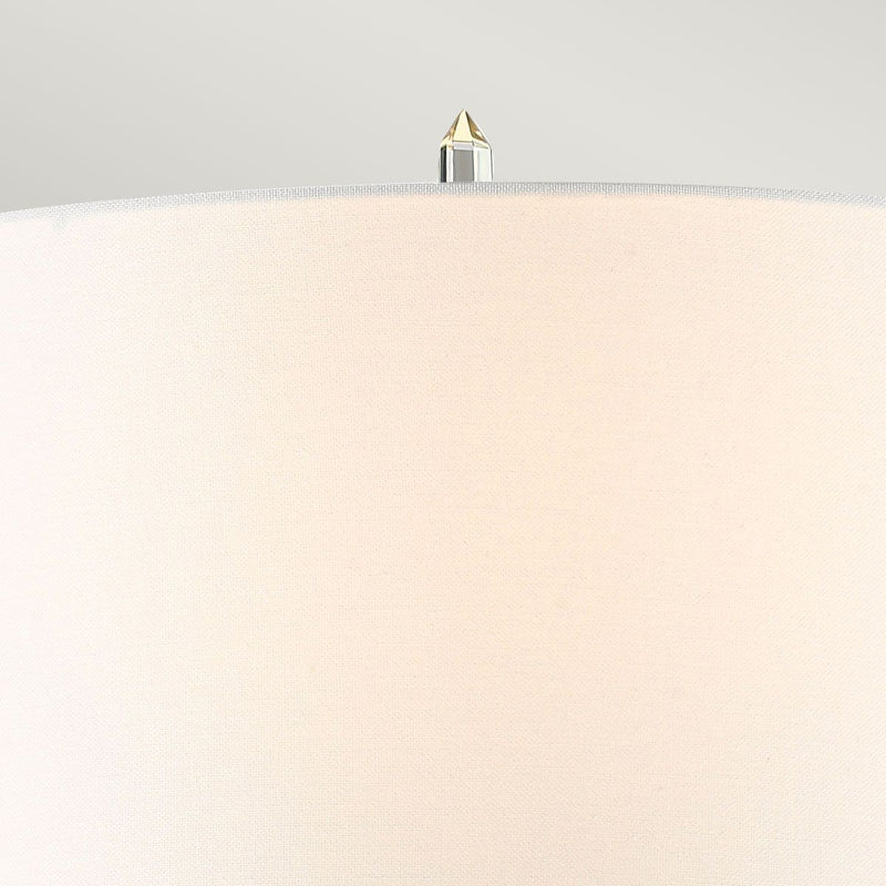 Sun King 1 Light Tischleuchte - Distressed Gold, Cremefarbener Schirm - Clicklights Shop