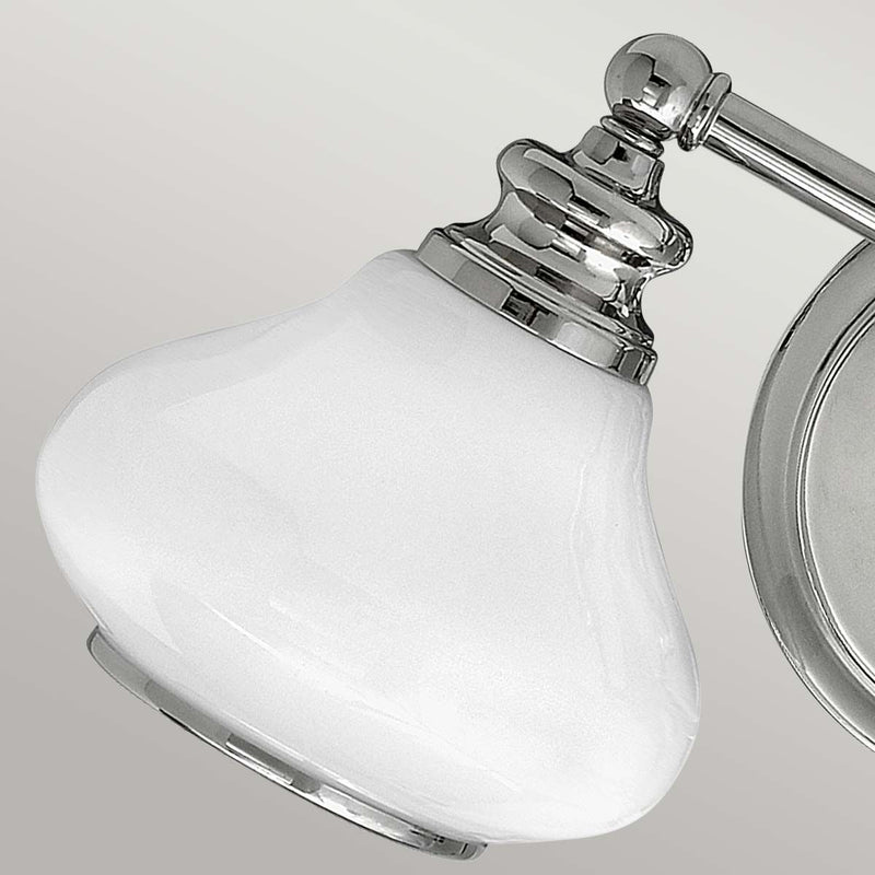 Ainsley 2 Light Wandleuchte - Chrom poliert - Clicklights Shop