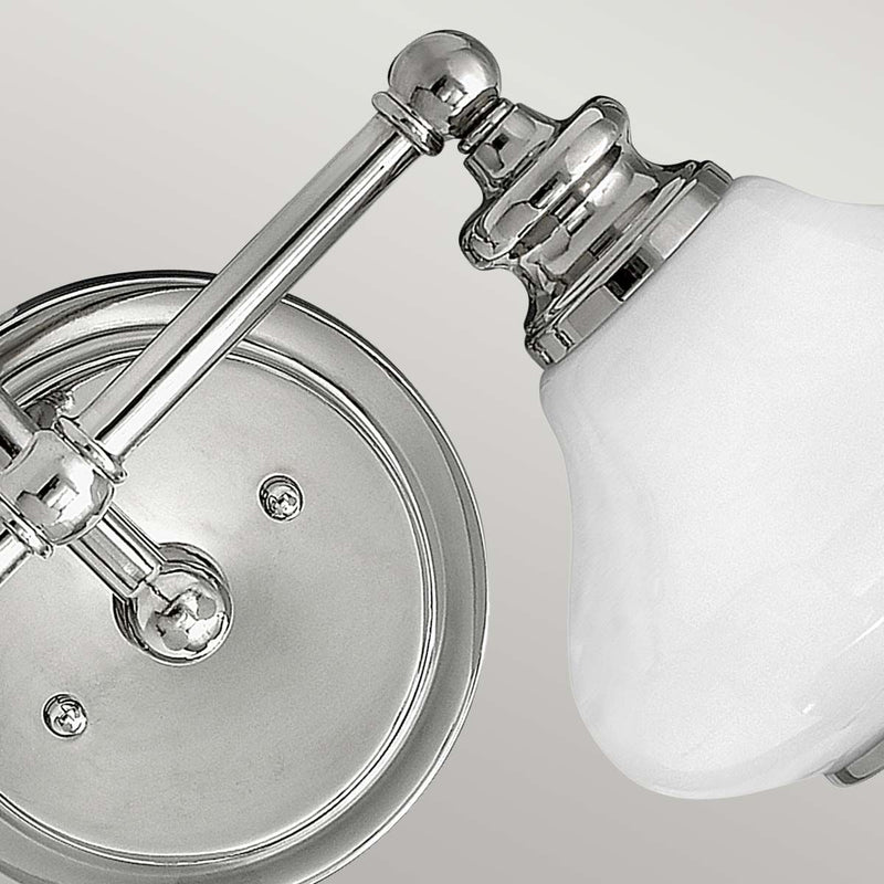 Ainsley 2 Light Wandleuchte - Chrom poliert - Clicklights Shop