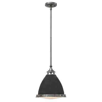 Amelia 1 Light Medium Pendelleuchte - Nickel poliert
