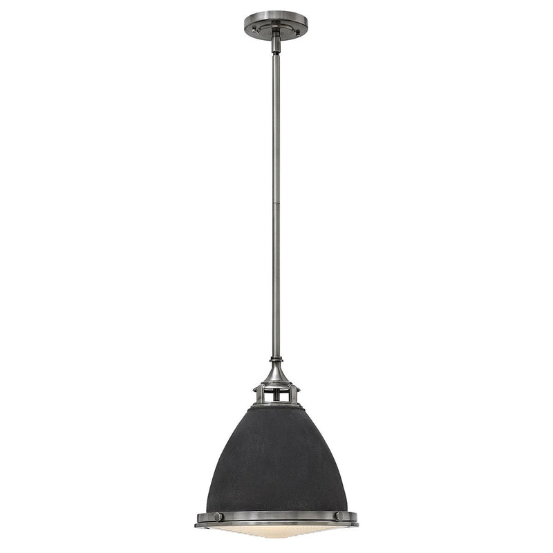 Amelia 1 Light Medium Pendelleuchte - Nickel poliert