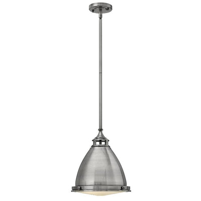 Amelia 1 Light Medium Pendelleuchte - Nickel poliert