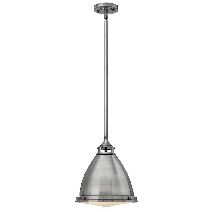 Amelia 1 Light Medium Pendelleuchte - Nickel poliert