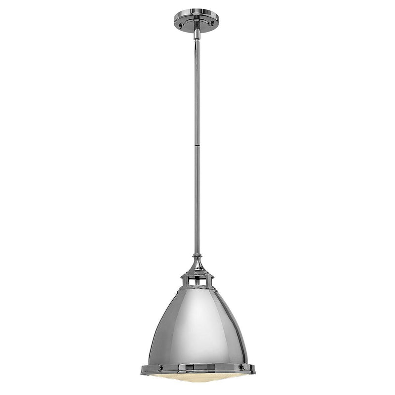 Amelia 1 Light Medium Pendelleuchte - Nickel poliert