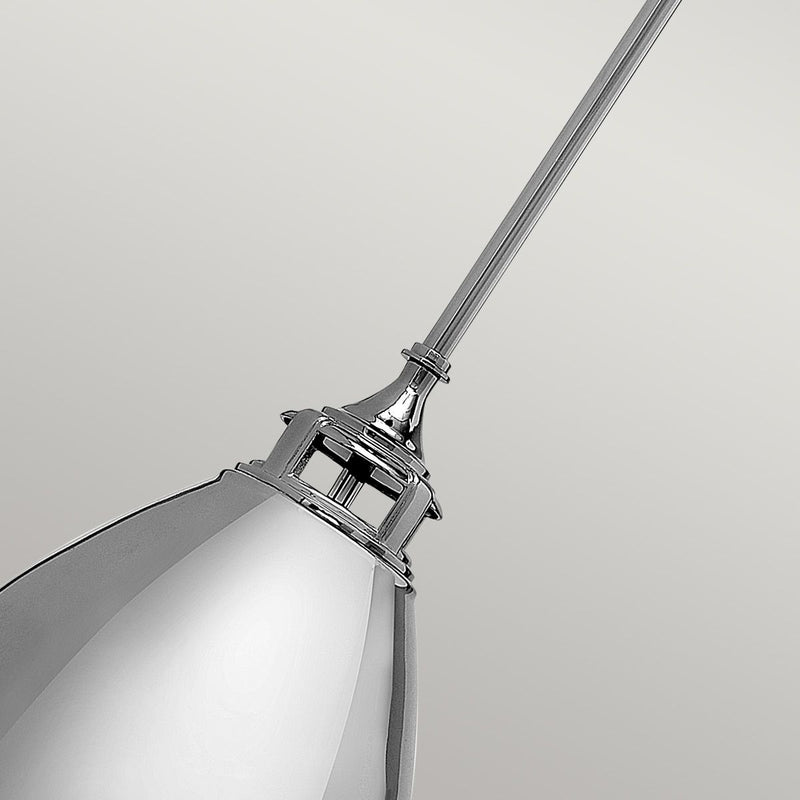 Amelia 1 Light Medium Pendelleuchte - Nickel poliert