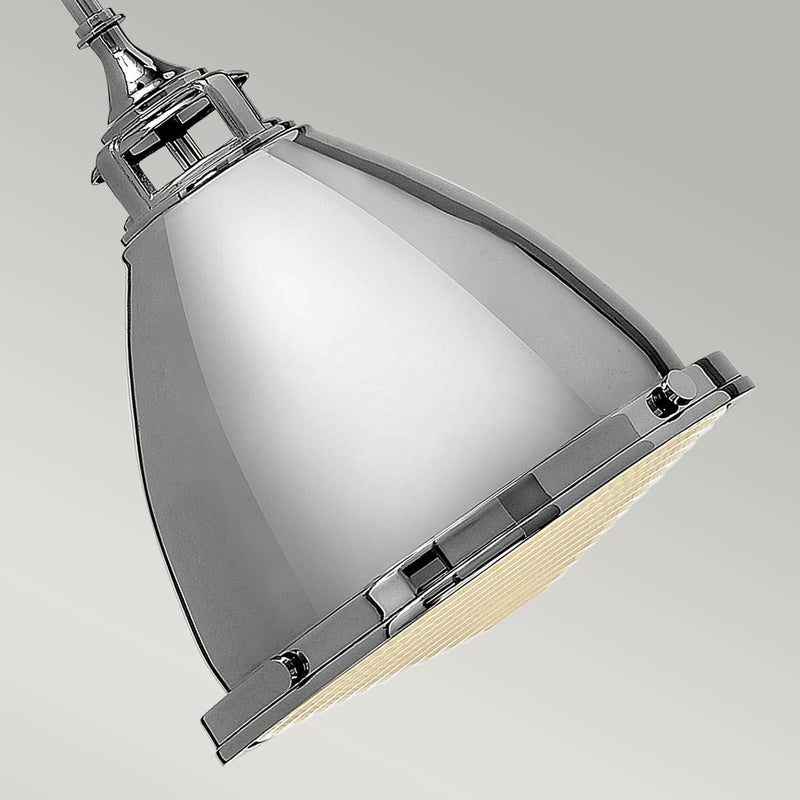 Amelia 1 Light Medium Pendelleuchte - Nickel poliert