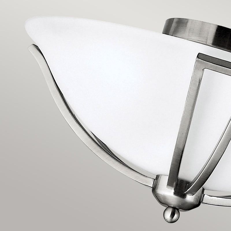 Bolla 2 Light Flush - Nickel gebürstet - Clicklights Shop