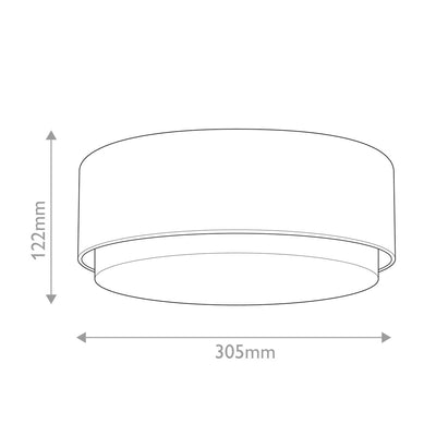 Cedric Flush Small Mount – Lackierte Messing