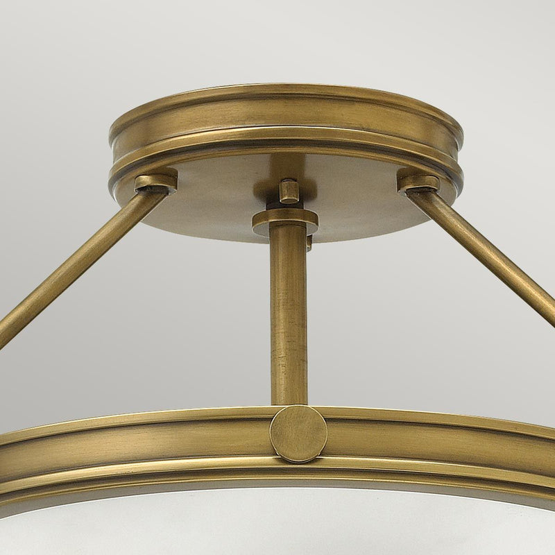 Collier 3 Licht Halbsepush - Heritage Brass - Clicklights Shop