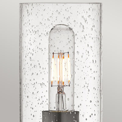 Collier 1 L Wandlampe mit klarem Kernglas – Schwarzoxid & Heritage Brass (Bronze)