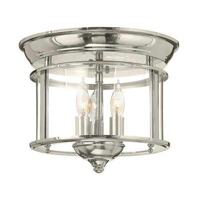 Gentry 3 Light Flush - Messing poliert - Clicklights Shop