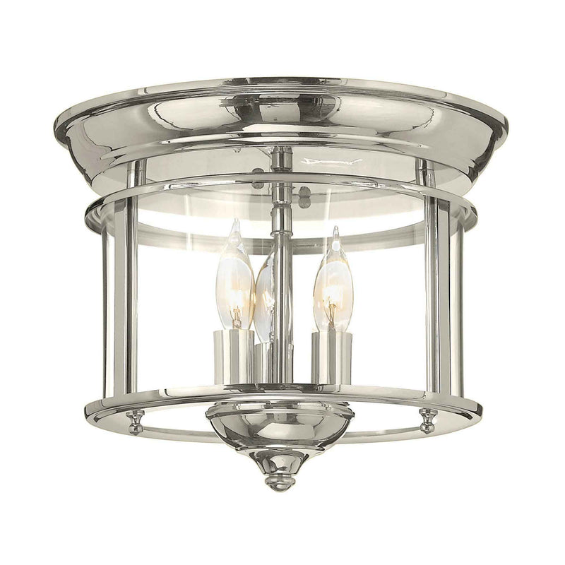 Gentry 3 Light Flush - Messing poliert - Clicklights Shop