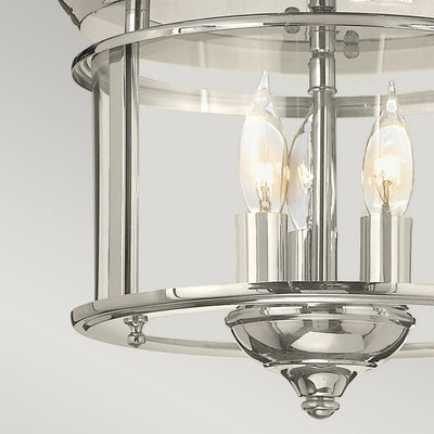 Gentry 3 Light Flush - Messing poliert - Clicklights Shop