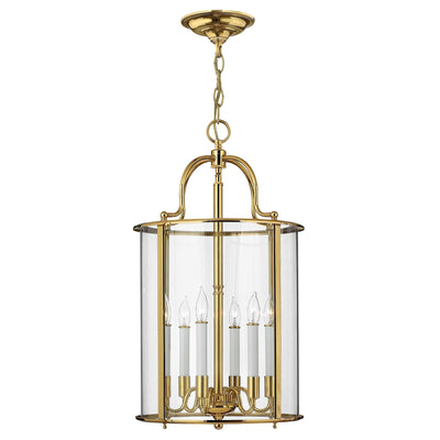 Gentry 6 Light Große Pendelleuchte - Zinn - Clicklights Shop