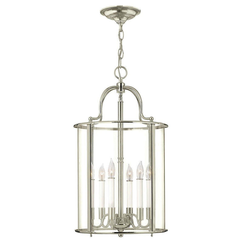 Gentry 6 Light Große Pendelleuchte - Zinn - Clicklights Shop