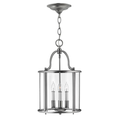 Gentry 4 Light Medium Pendelleuchte - Messing poliert - Clicklights Shop