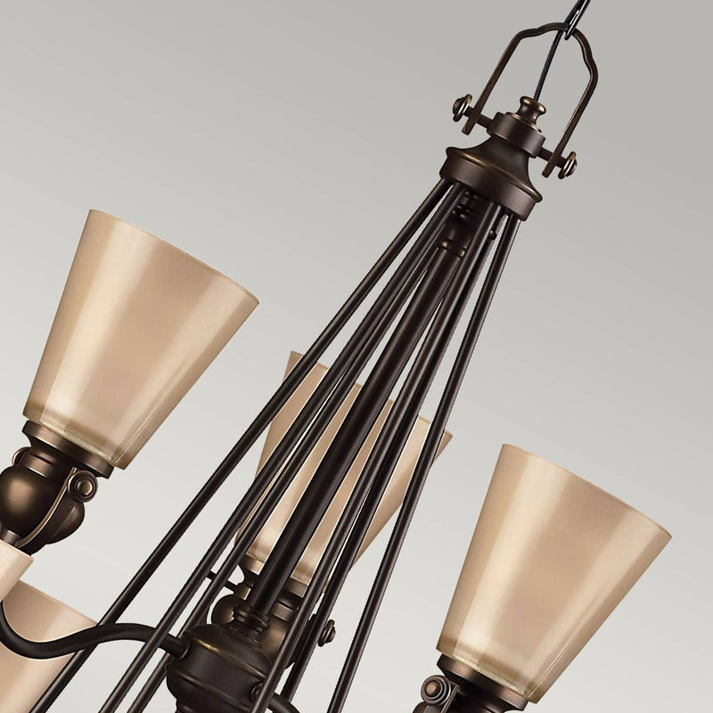 Mayflower 9 Light Kronleuchter - Olde Bronze