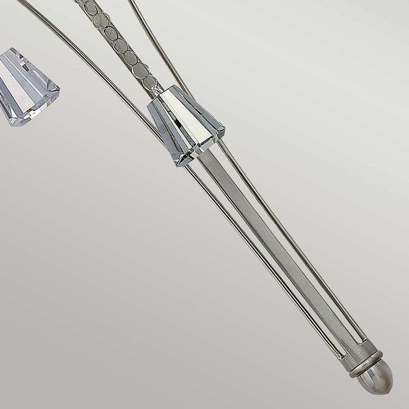 Mime 2 Licht Wandleuchte - gebürstetes Nickel