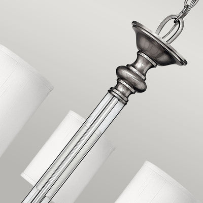 Sussex 5 Light Kronleuchter - Nickel gebürstet