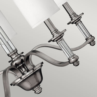 Sussex 5 Light Kronleuchter - Nickel gebürstet