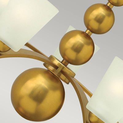 Zelda 7 Light Chandelier - Vintage Brass